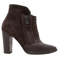 AllSaints Brown Pointed-Toe Ankle Boots