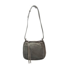 AllSaints Grey Suede Shoulder Bag