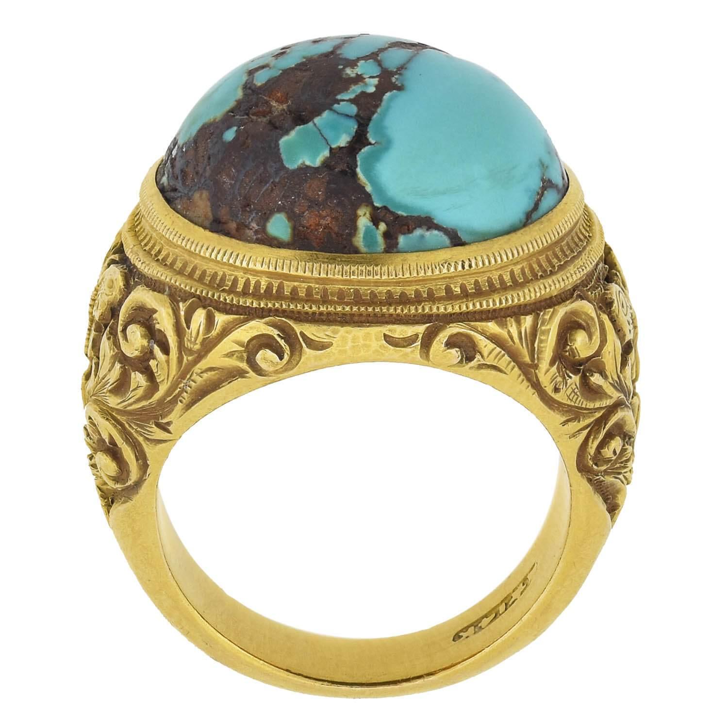 turquoise with gold veins