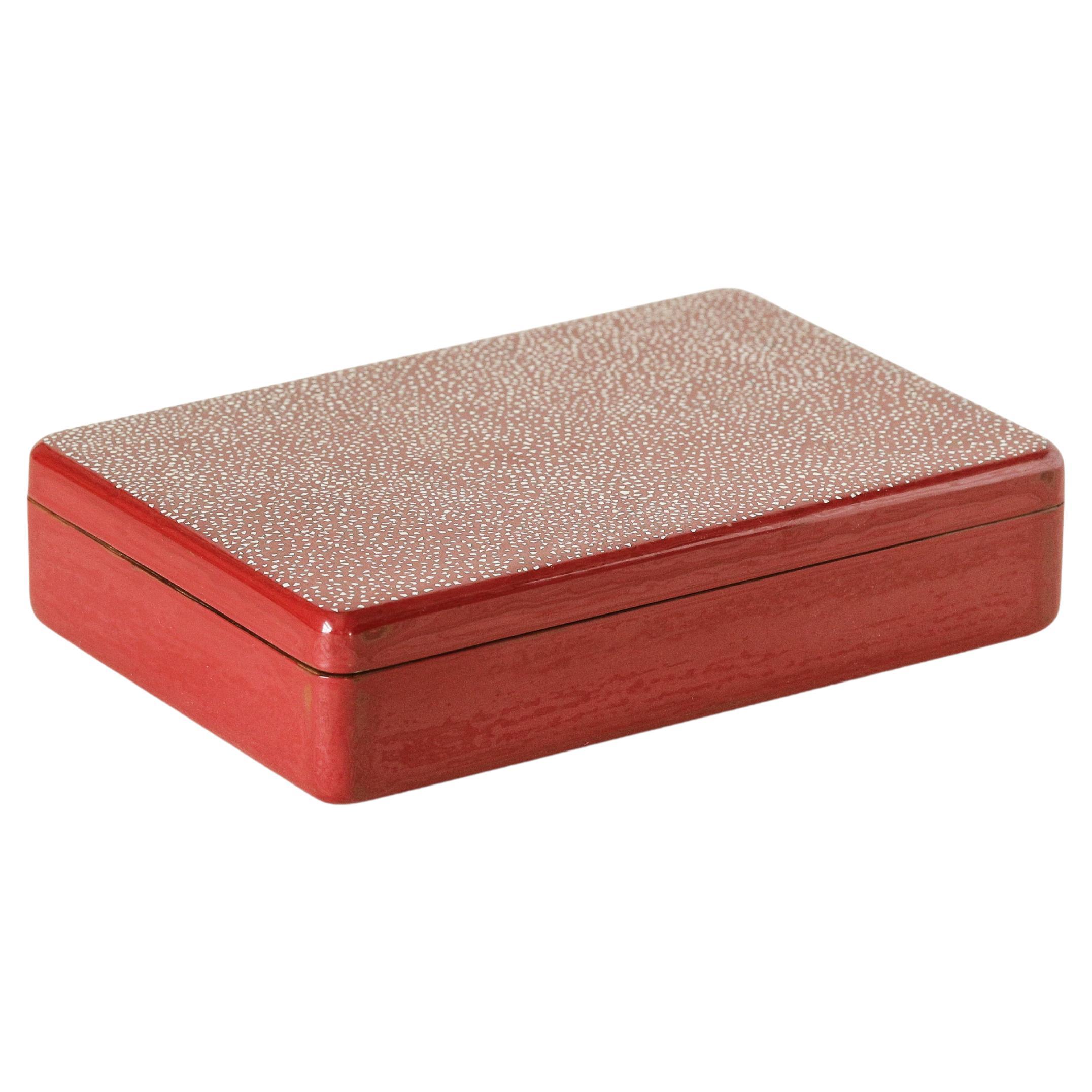 Urushi Allsorts-Schachtel aus natürlichem rotem Lack von Alexander Lamont, groß