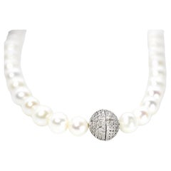 Allure Diamond Pearl Necklace