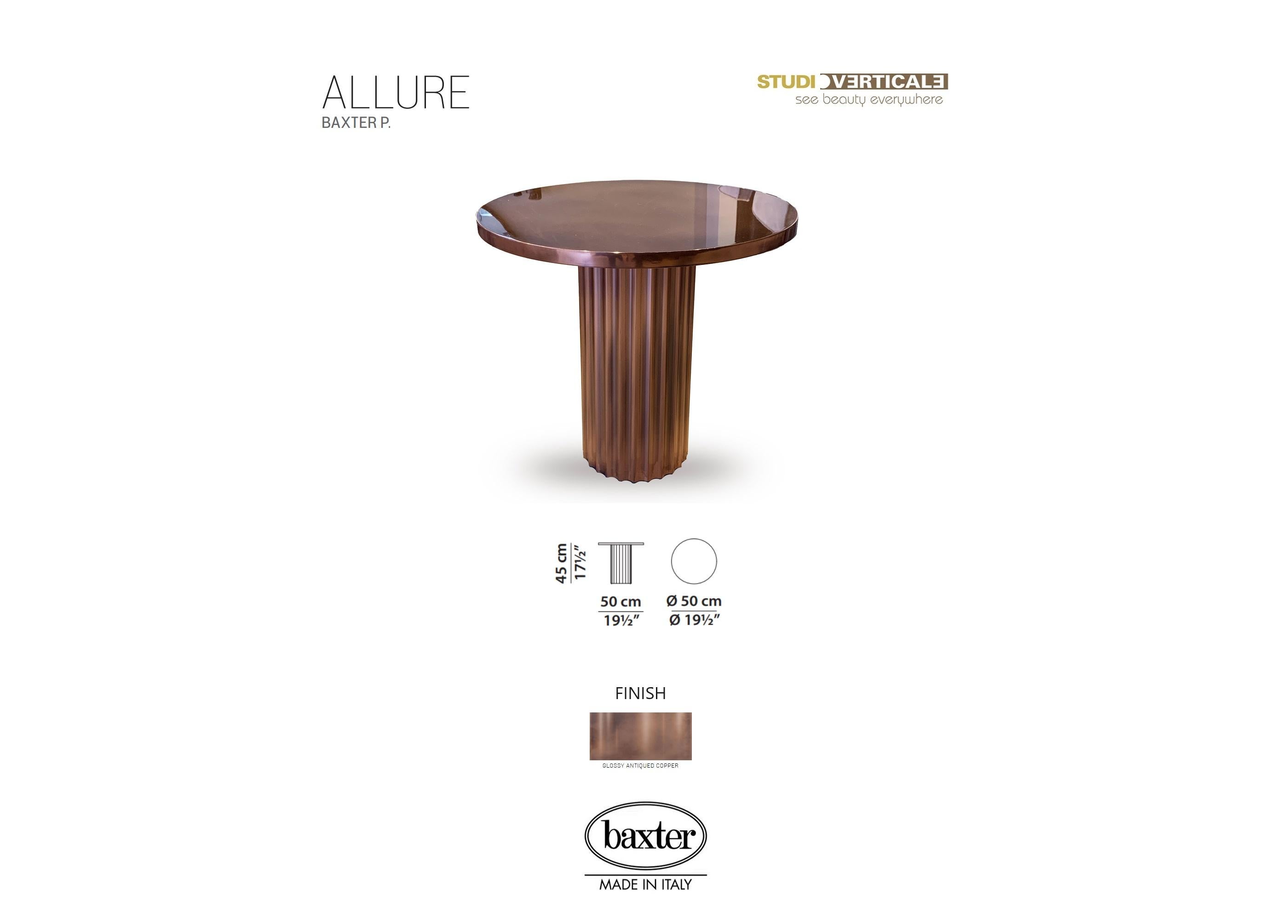 Allure Side Table by Baxter In Excellent Condition In Boston, MA