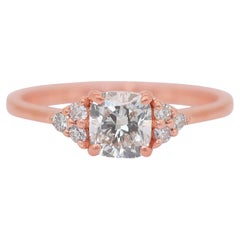 Alluring 1.13ct Diamonds 7-Stone Ring in 14k Rose Gold - GIA Certified