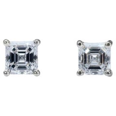 Alluring 1.81ct Diamond Stud Earrings in 18k White Gold - GIA Certified 