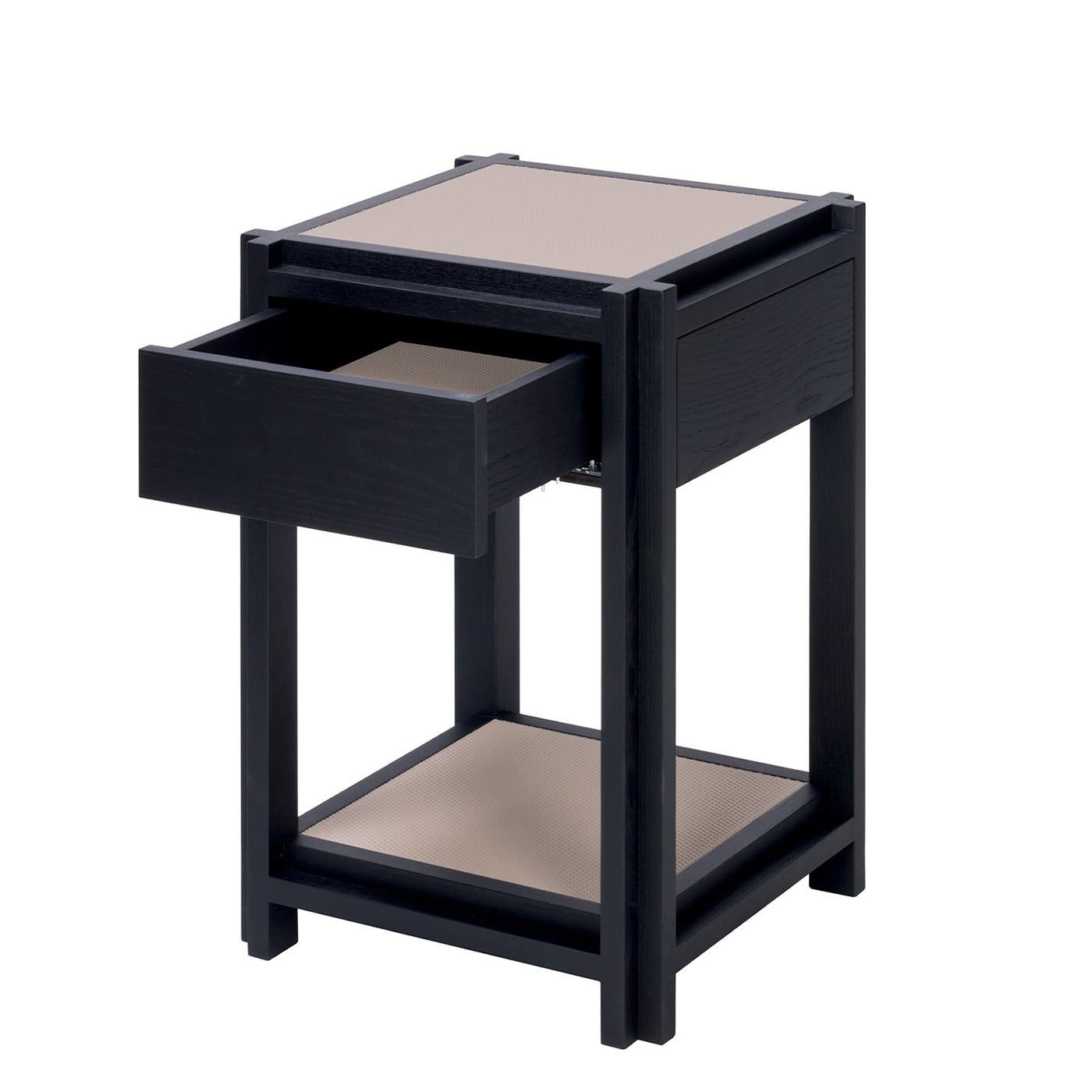 Blackened Ally Side Table For Sale
