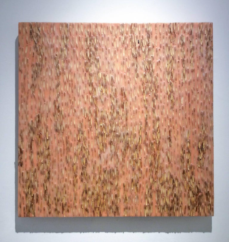 Allyson Levy Untitled Ash 1 Abstract Mixed Media Painting On