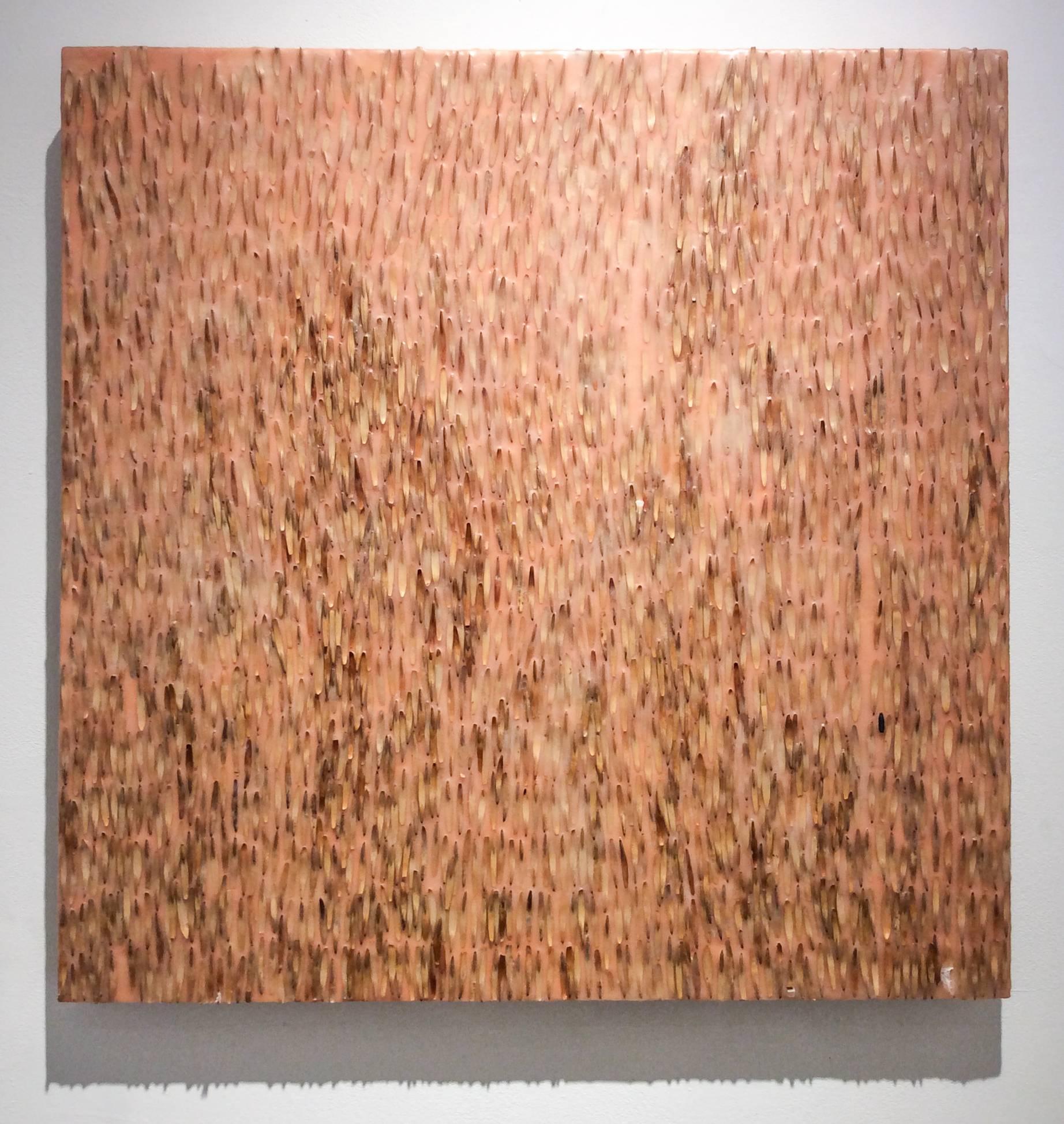 Allyson Levy Untitled Ash 4 Abstract Mixed Media Painting On