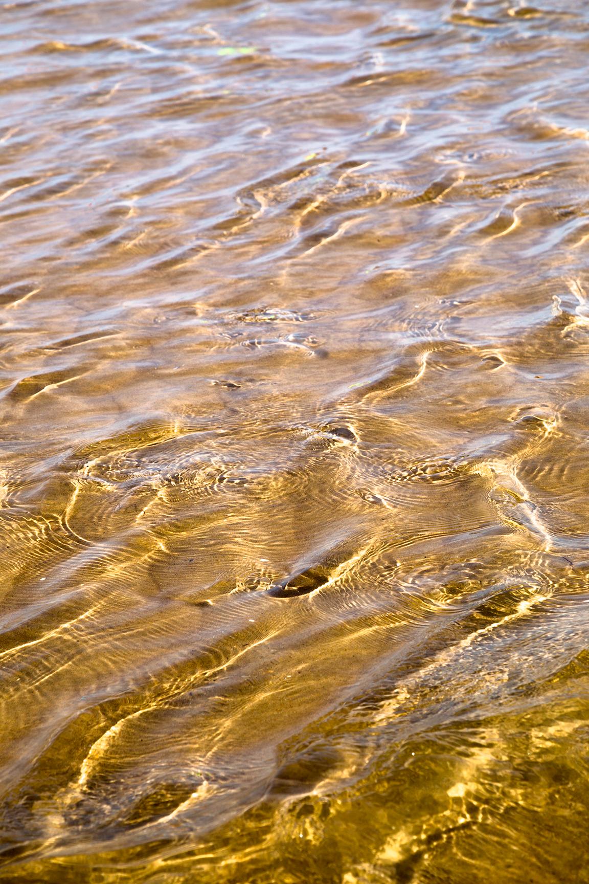 Liquid Gold, Seascape Fine Art Photography, Framed in Plexiglass, Signed 