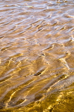 Liquid Gold, Seascape Fine Art Photography, Framed in Plexiglass, Signed 