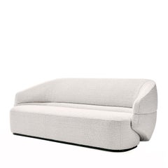 Alma 3-Seater White Sofa