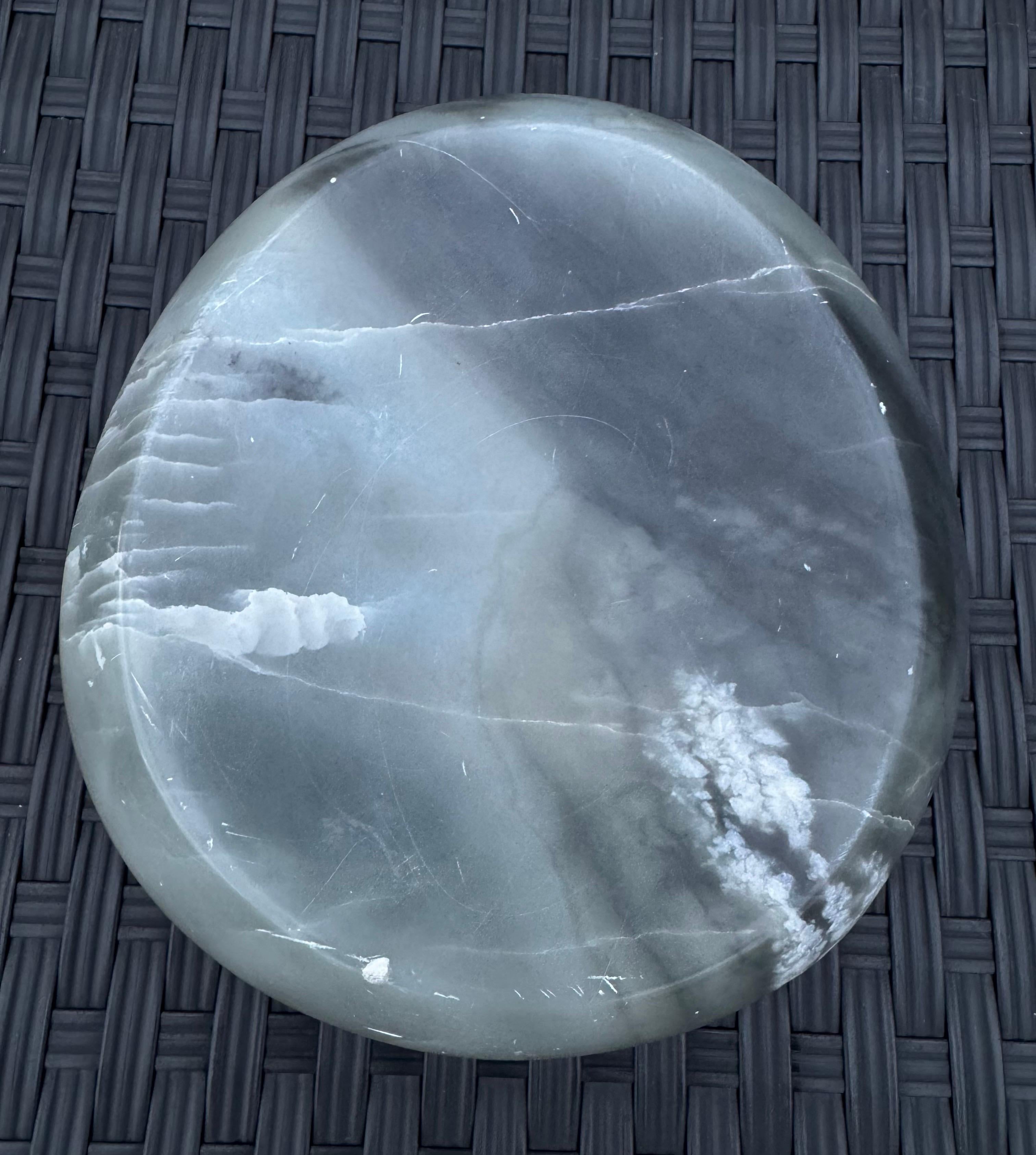 “Untitled” Alma Allen (b. 1970) Grey Marble Sculpture Minimalist Smooth Signed For Sale 7