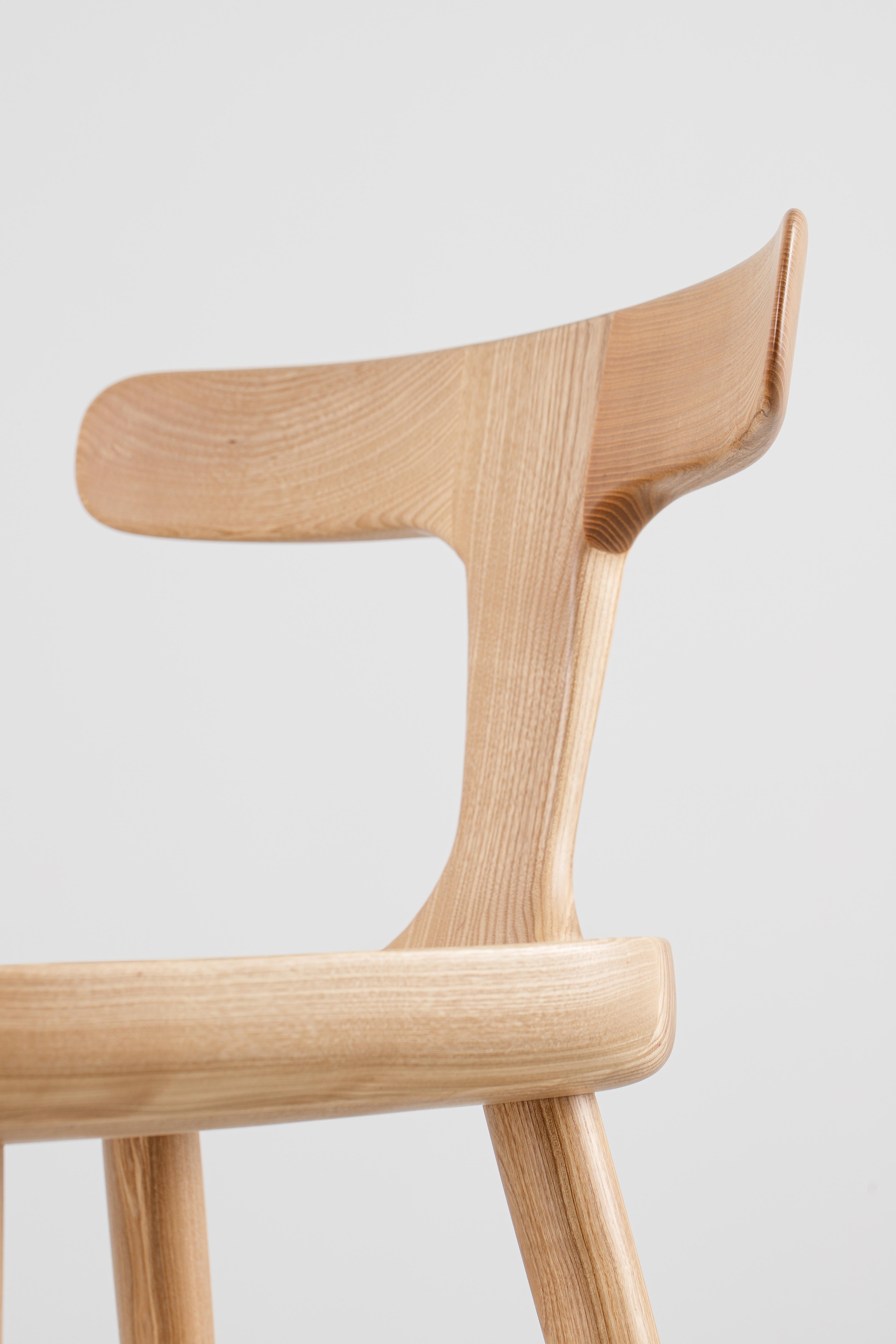 Anvil Ash Massivholz Bar Stühle mit Rückenlehne im Angebot 3