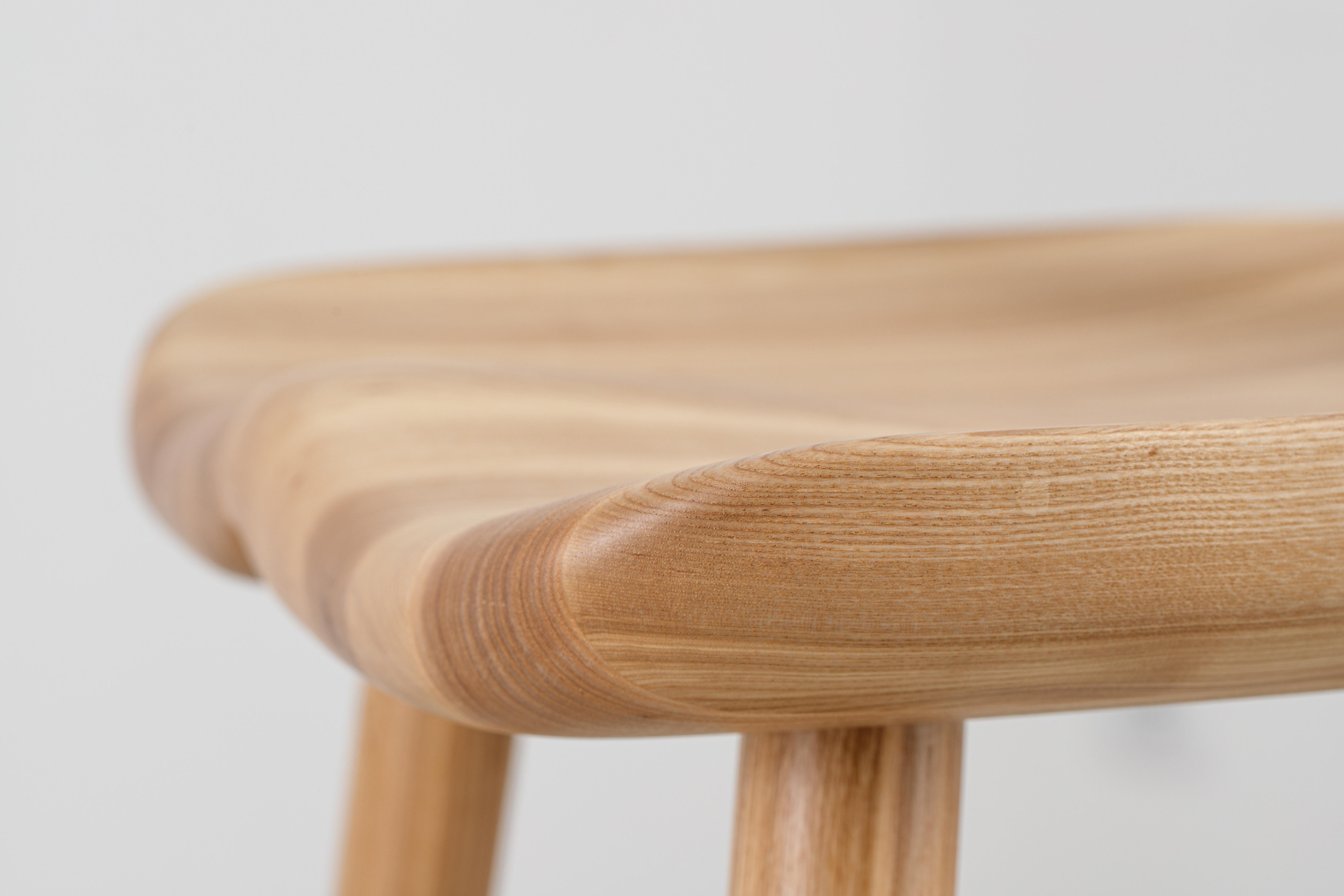 Anvil Ash Massivholz Bar Stühle mit Rückenlehne im Angebot 5
