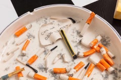 Alma Berrow 'Firsts and Lasts', Ceramic Ashtray and Match Box