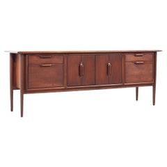 Retro Alma Castilian Mid Century Walnut Credenza