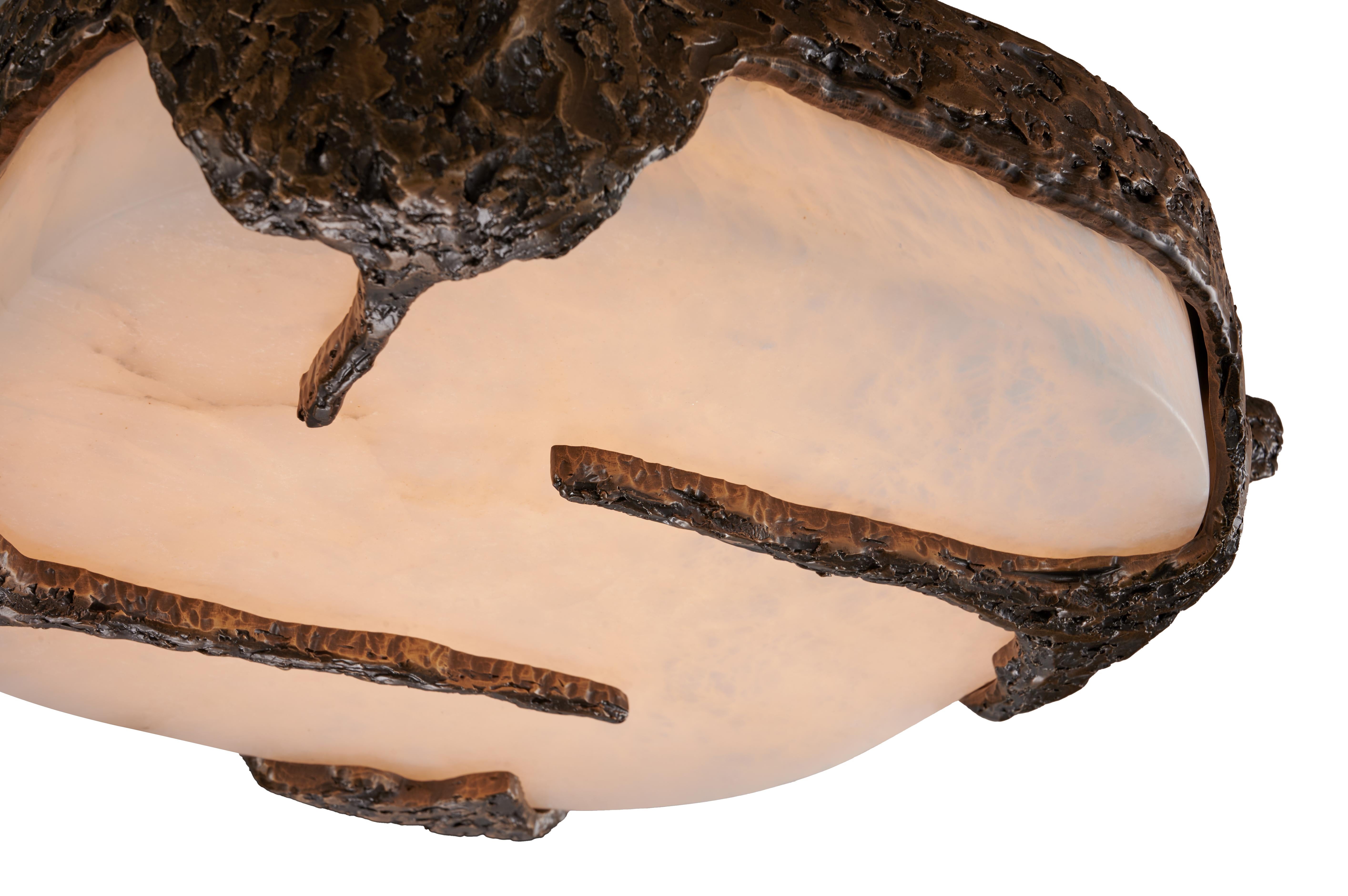 Brutalist ALMA Ceiling Surface Flush Mount For Sale