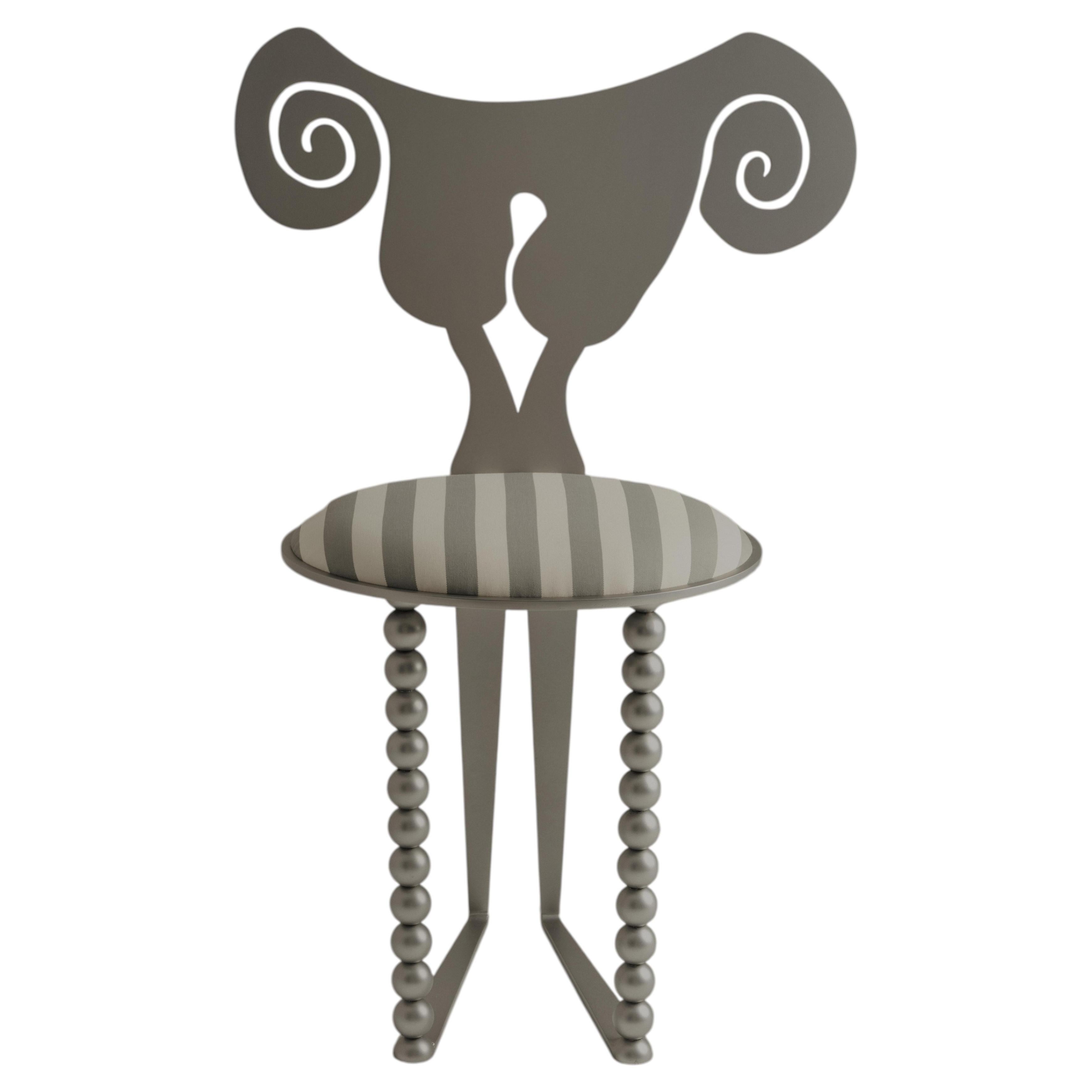 Alma Chair in Aluminum by Animate Objects For Sale