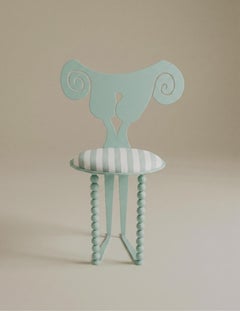 Alma Chair in Pastel Green Powder Coated Aluminum by Animate Objects
