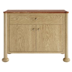 Alma Chest, in Sunkissed Oak & Rojo Marble, by August Abode