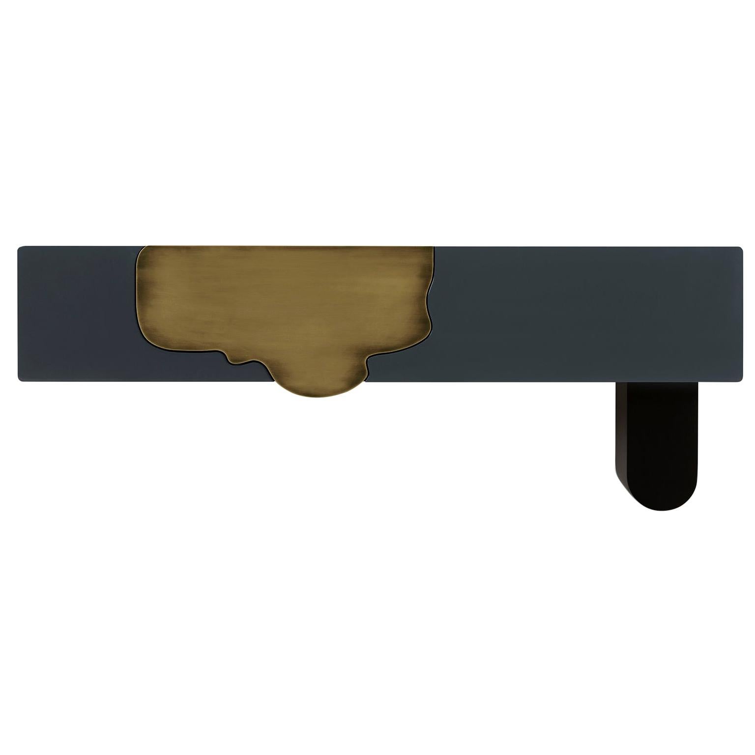 Modern Alma Console Table, Brass, Handmade in Portugal by Greenapple For Sale