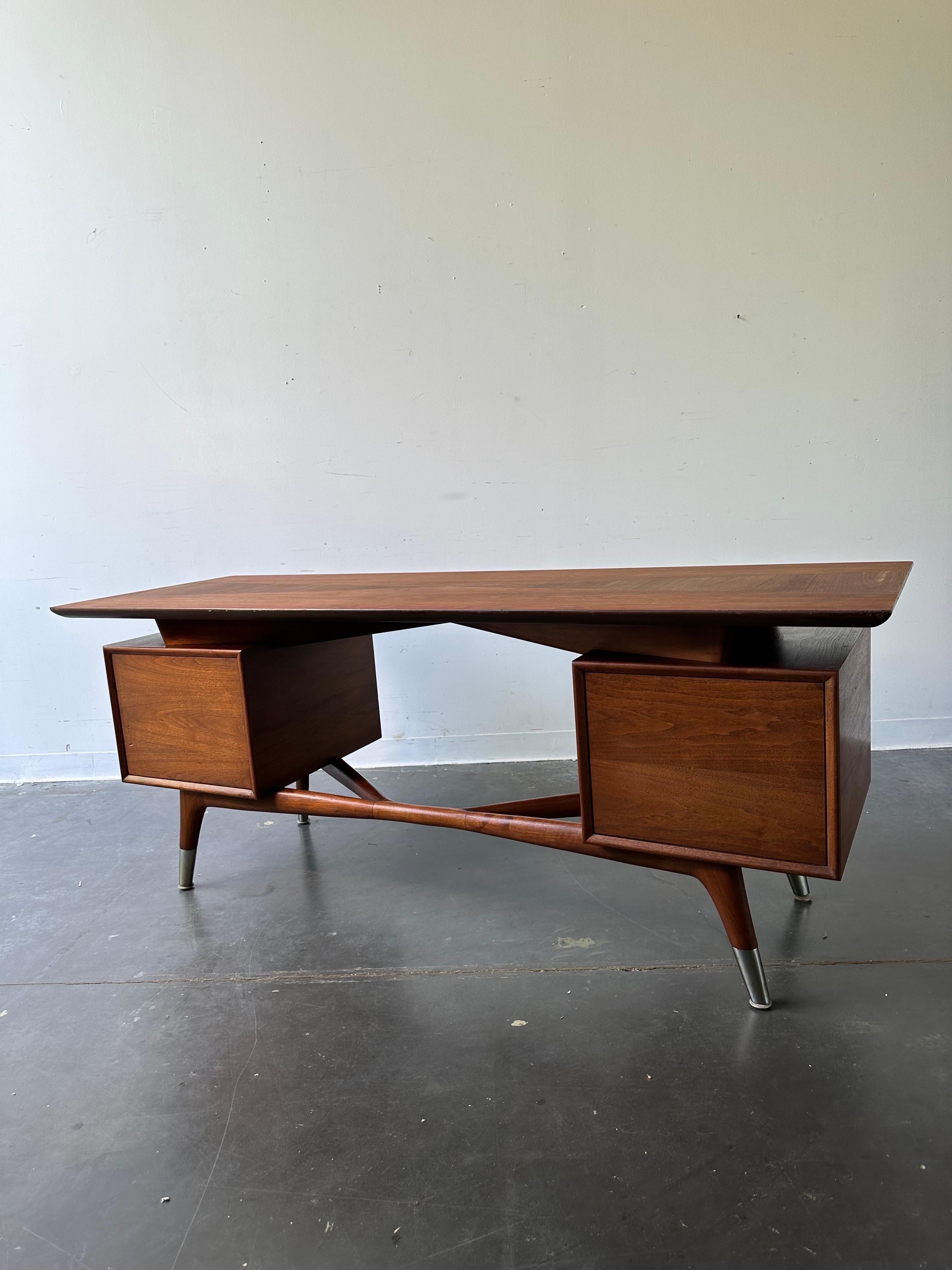 Mid-20th Century Alma Furniture Sculptural Desk