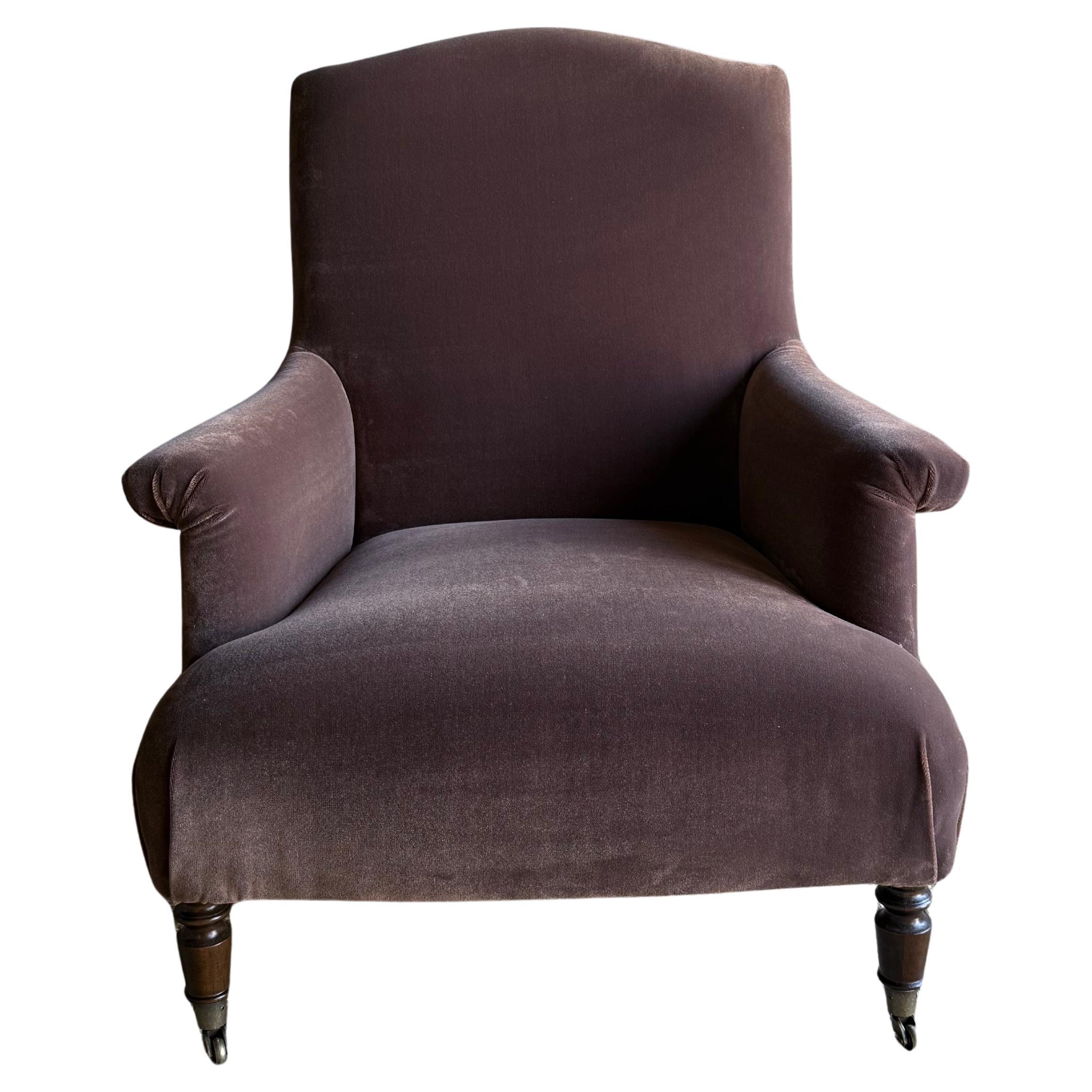 Alma Napoleon Style Accent Chair in Velvet