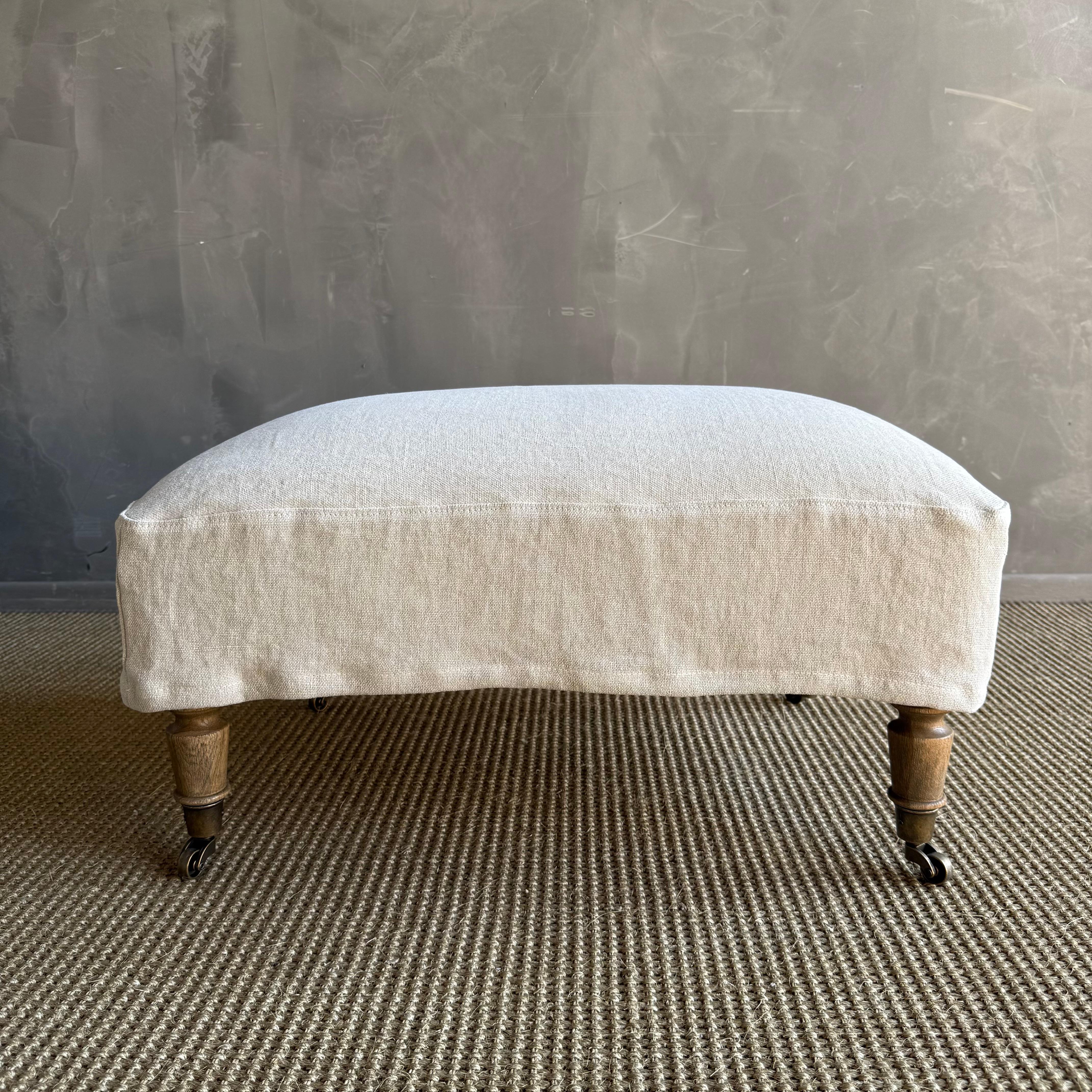 Otomana Tapizada Alma ~ Beige en venta 2