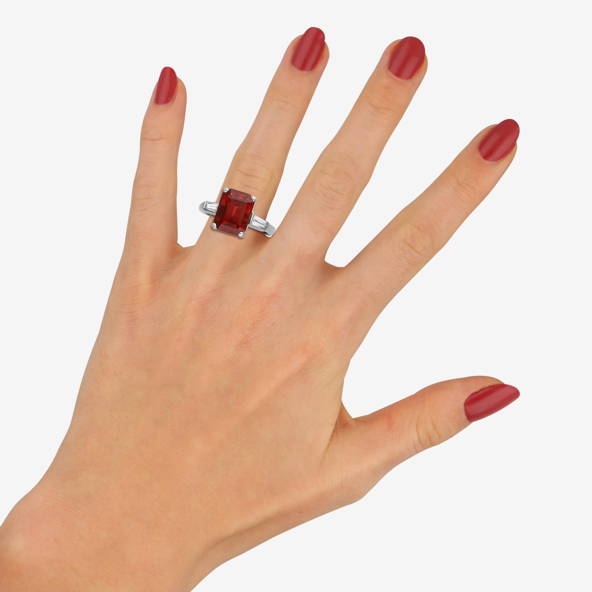 almandine garnet heirloom engagement rings