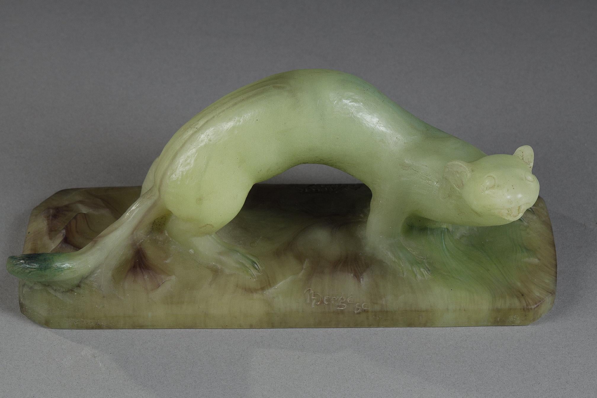 Ermine - Sculpture by Almaric Walter