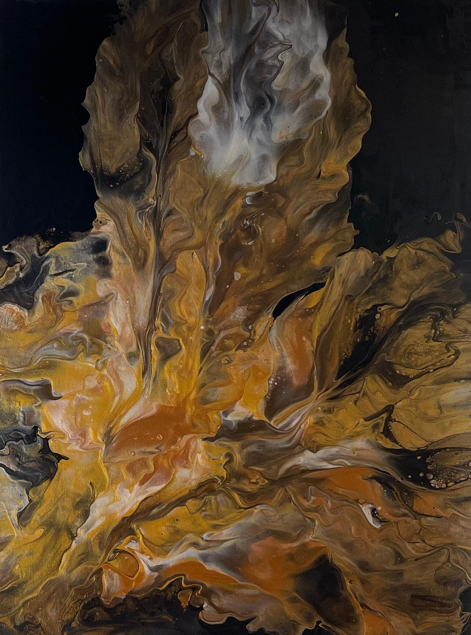 Almas Kabani Abstract Painting - Autumn in the Light