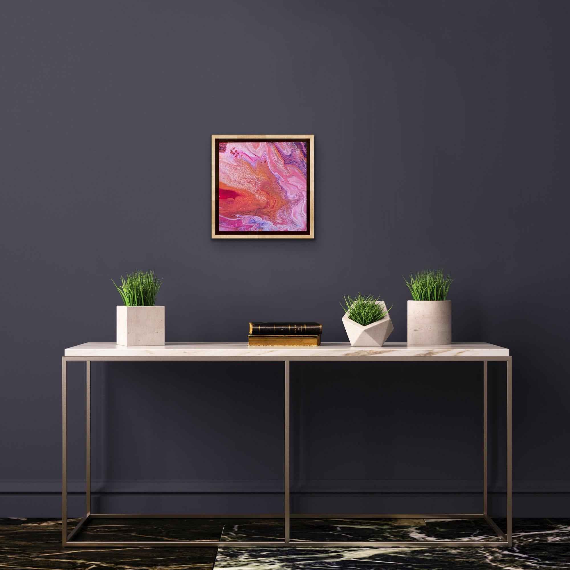 Marble Quarry - Pink Interior Painting by Almas Kabani