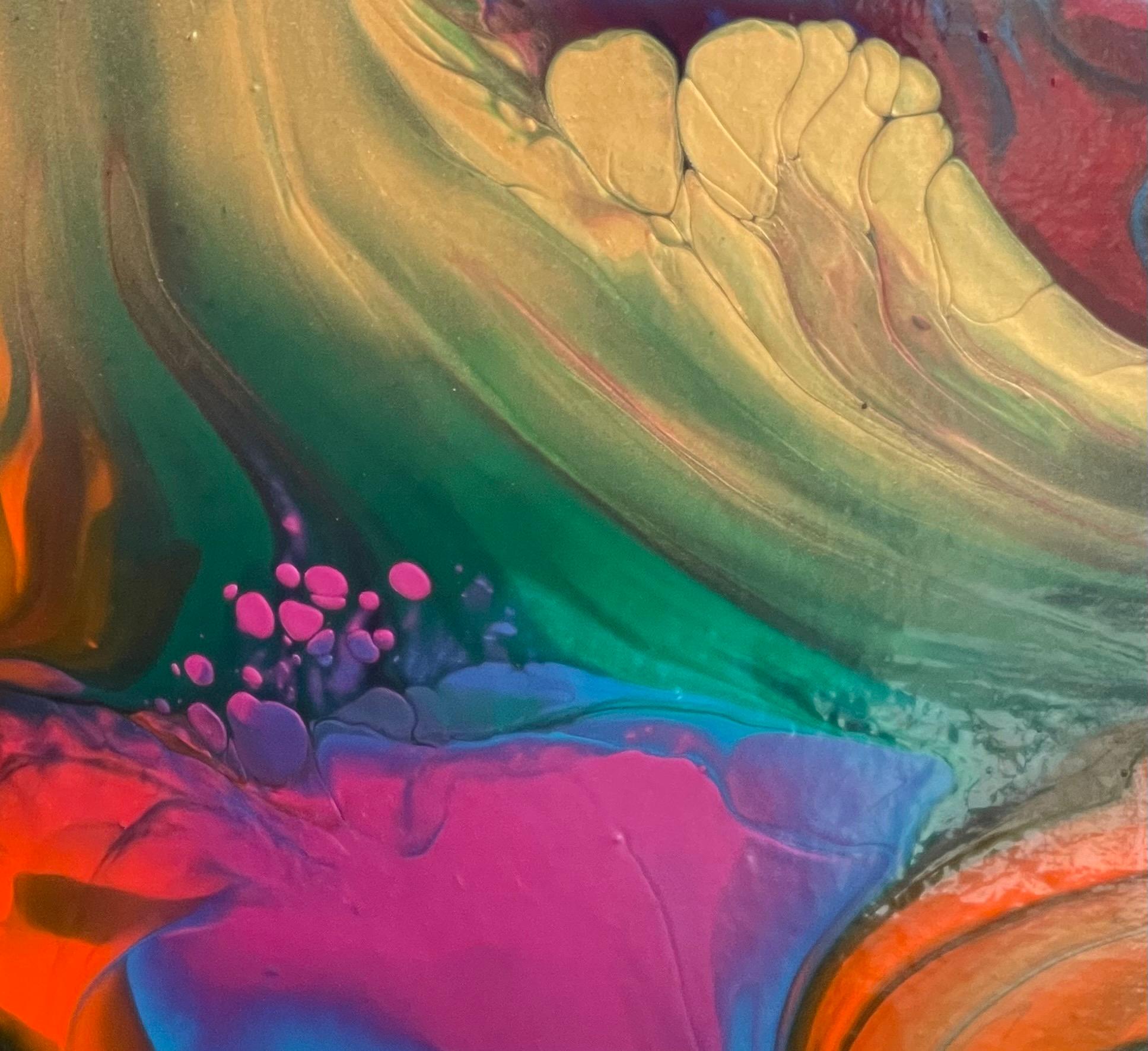 Waves - Painting by Almas Kabani