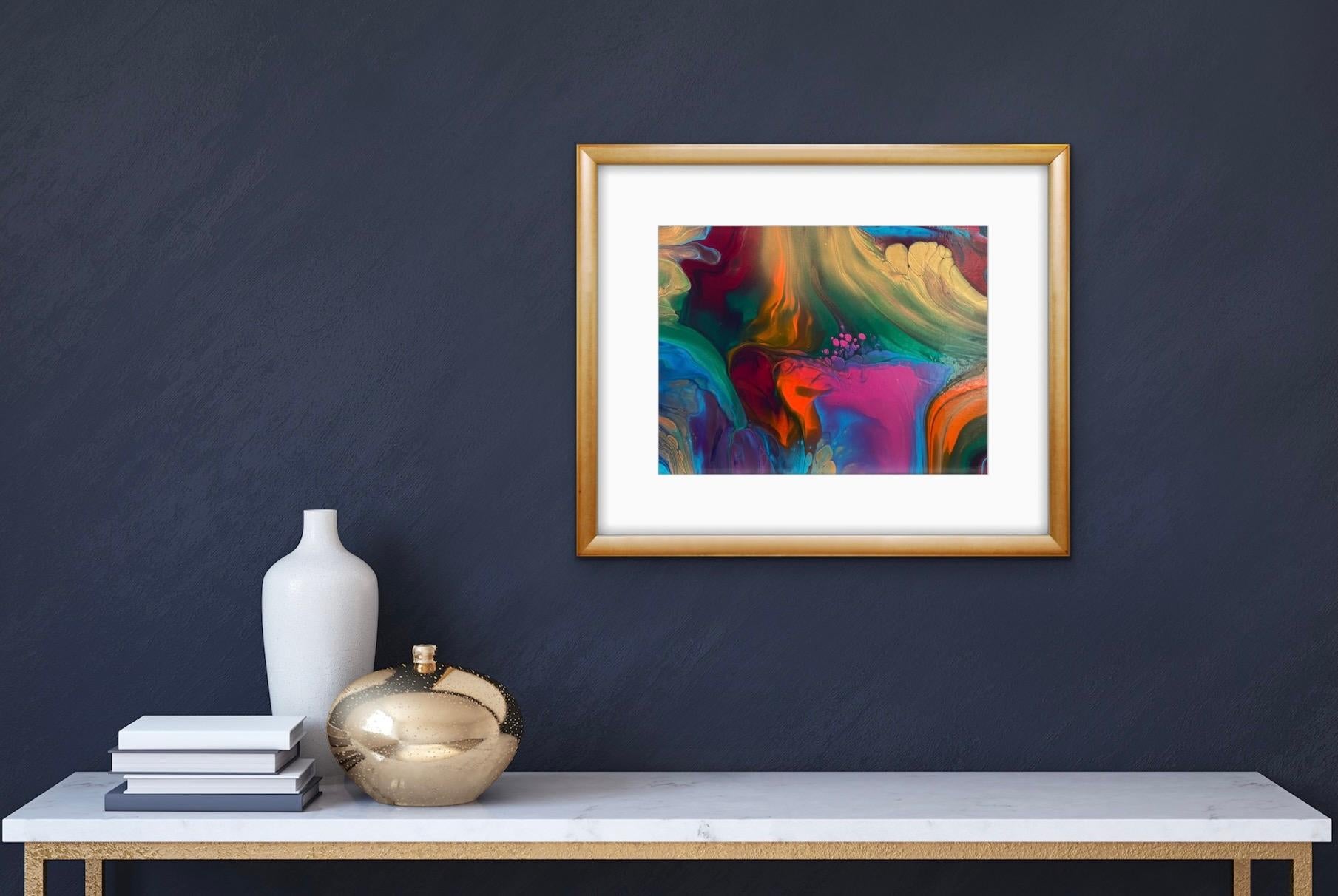 Waves - Abstract Painting by Almas Kabani