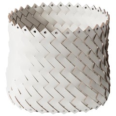 Almeria Medium Square White Basket