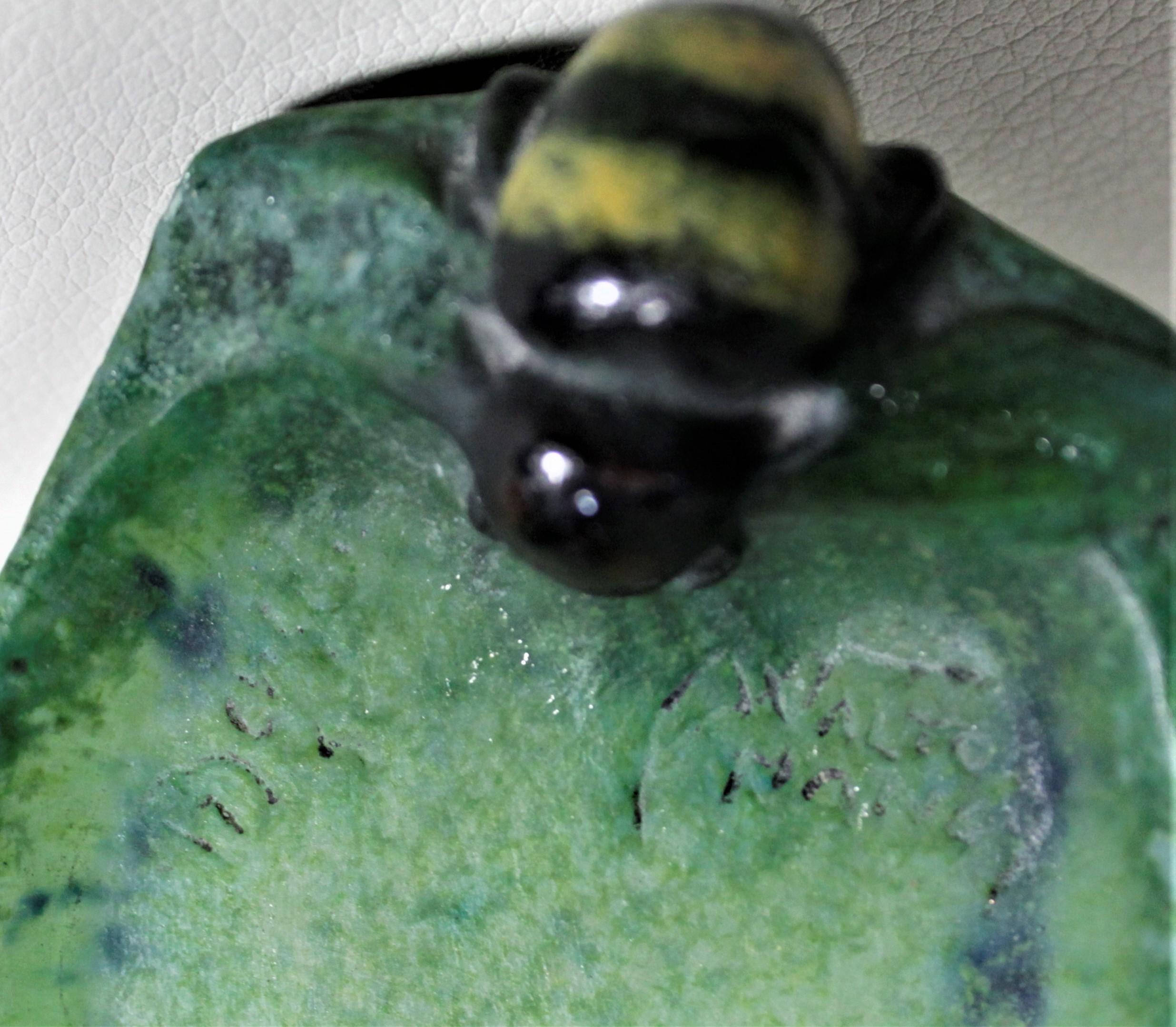 Almeric Walter Nancy Pate de Verre Figural Bumble Bee Pin Tray or Vide Poche For Sale 2