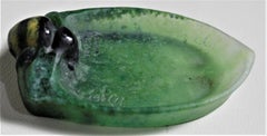 Almeric Walter Nancy Pate de Verre Figural Bumble Bee Pin Tray or Vide Poche