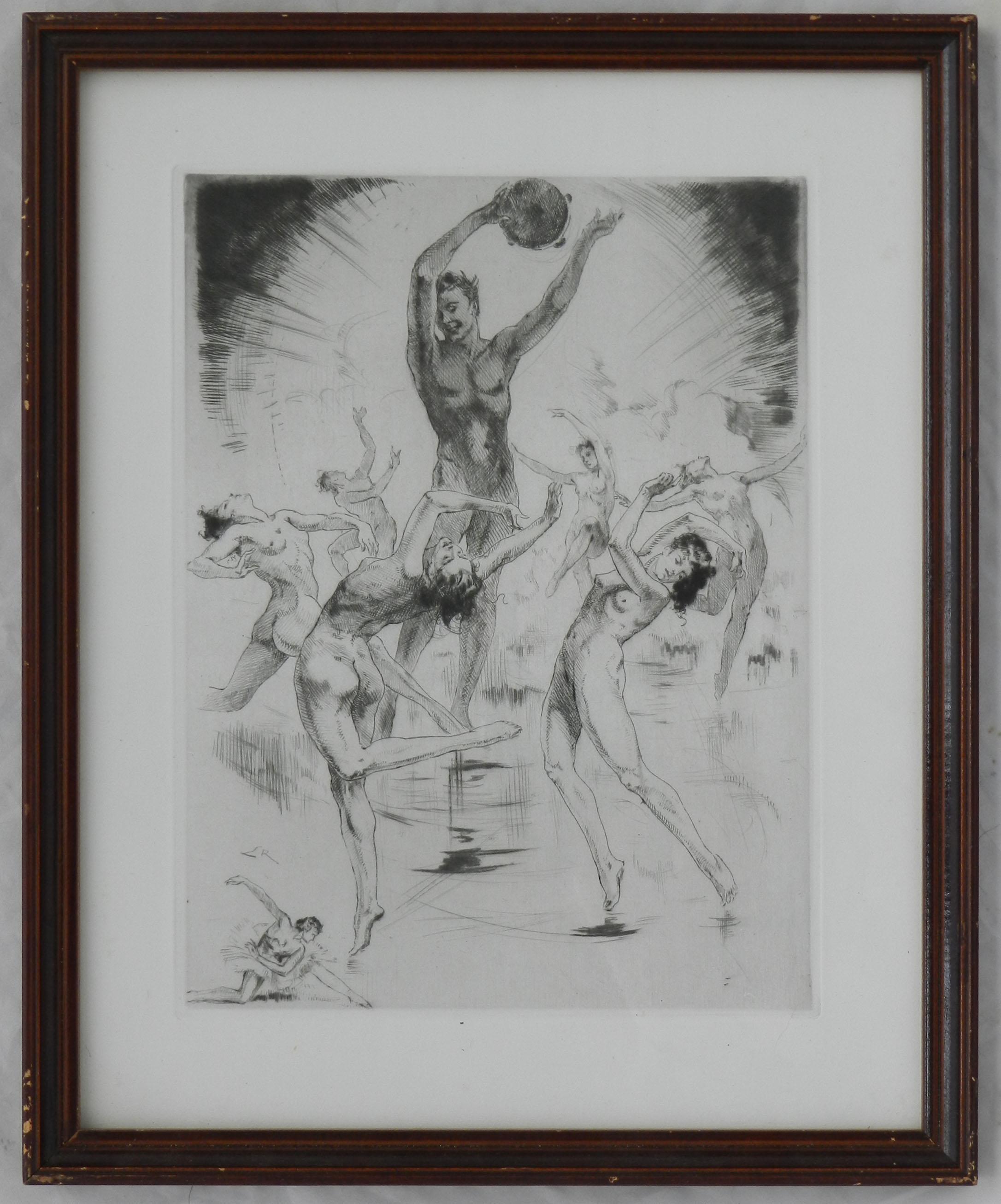 Art Deco Engraving by Almery Lobel-Riche Erotica c1930  For Sale 5