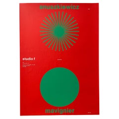 Poster von Almir Mavignier für Anuszkiewicz/Mavignier für die Ausstellung im Studio f