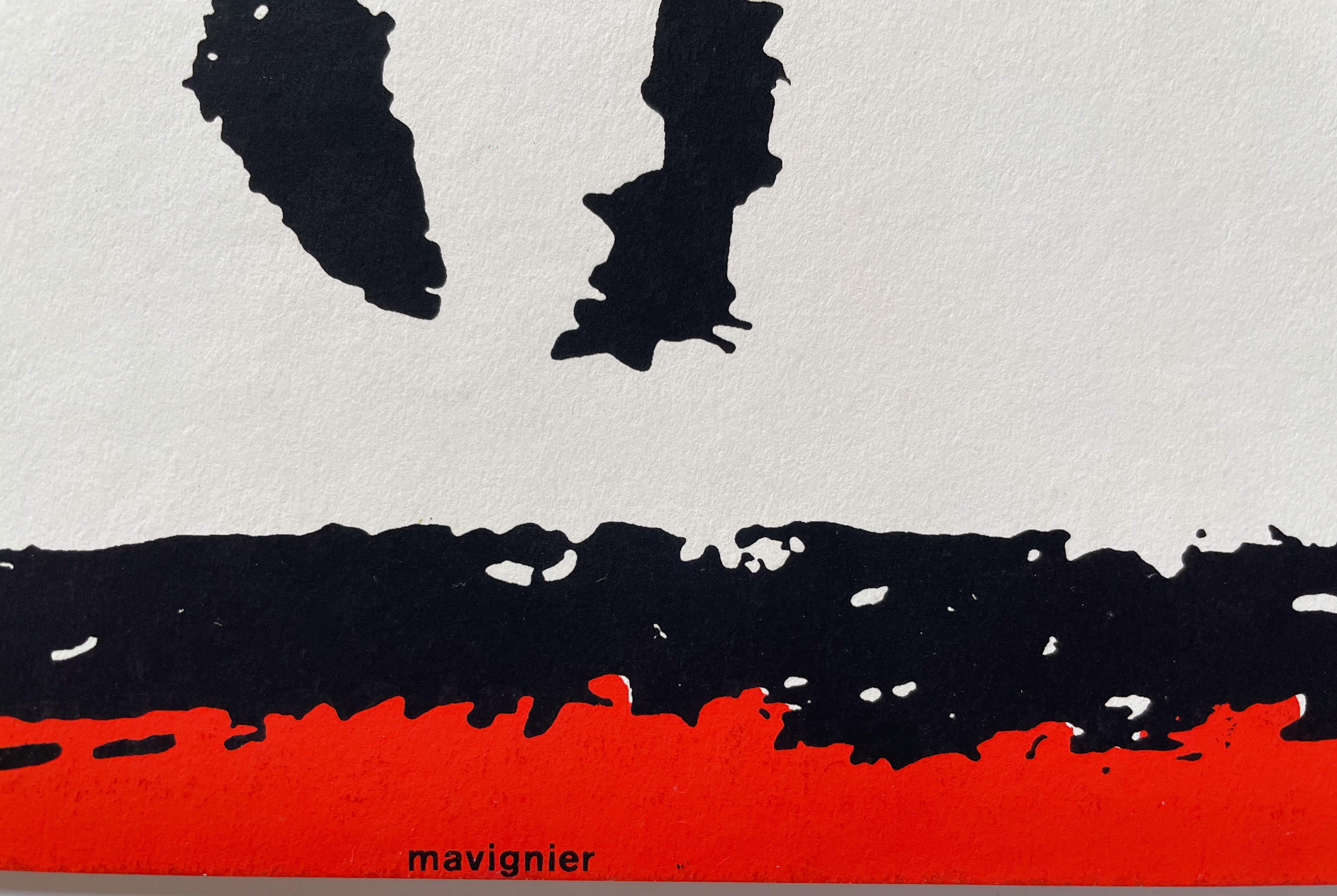 Almir Mavignier Poster for Egon Schiele Show at the Ulm Museum In Good Condition For Sale In New York, NY