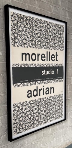 Almir Mavignier Poster for Morellet/Adrian Show at Studio F