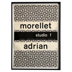 Cartel de Almir Mavignier para la exposición Morellet/Adrian en el Studio F