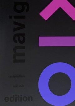 Almir Mavignier, 1975 Original 5-Color Silkscreen Poster