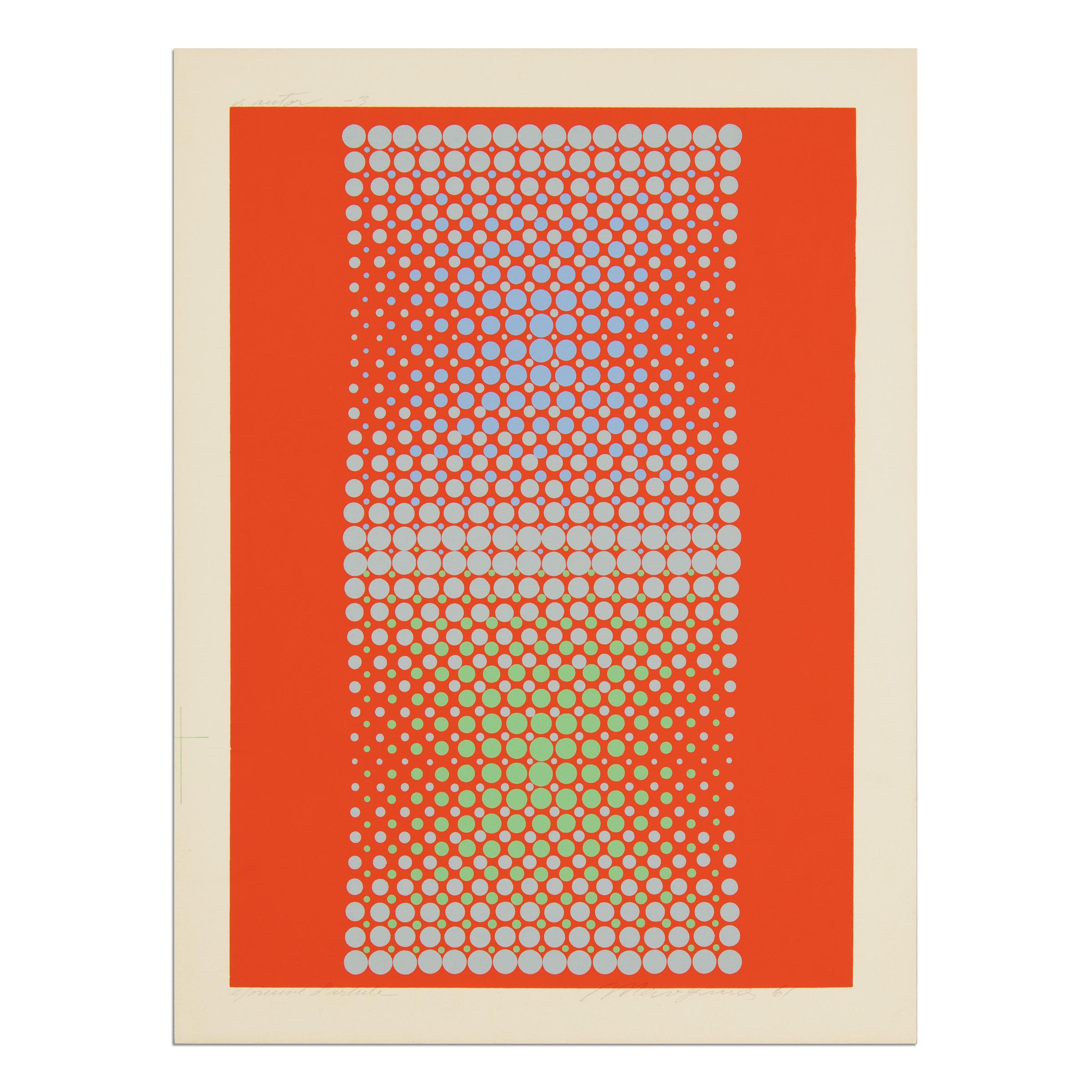 Almir Mavignier: 9 Abstract Screenprints from the 