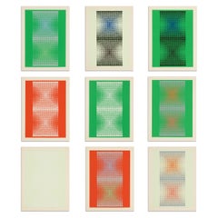 Almir Mavignier: 9 Abstract Screenprints from the "48 Serigraphien" Portfolio