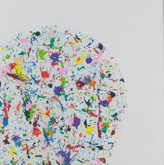 Abstrakter Kopf, der nach links blickt. Aus der Head-Serie