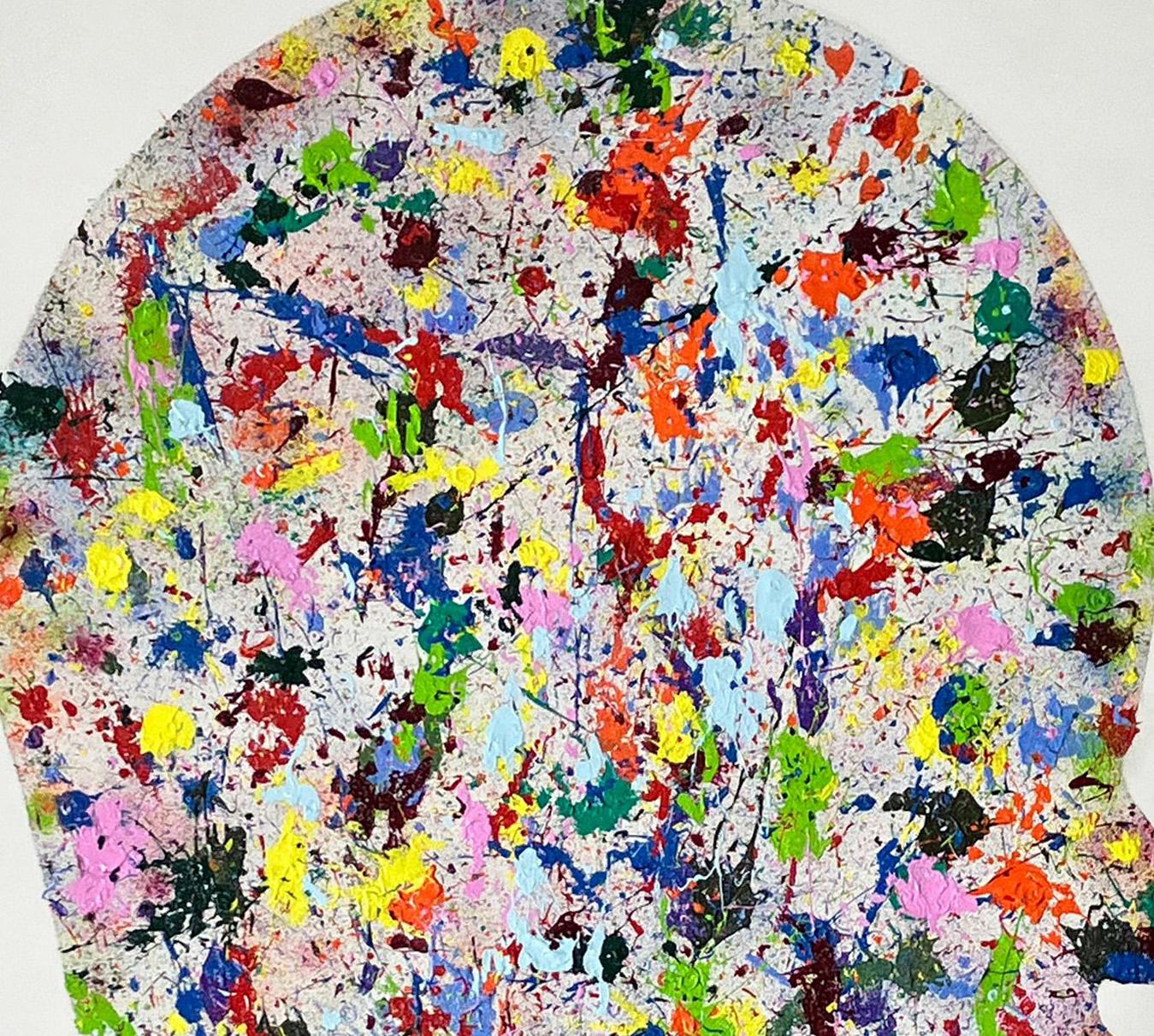 Testa astratta che guarda a destra e a sinistra. Dalla serie Head - Painting Contemporaneo di ALMO