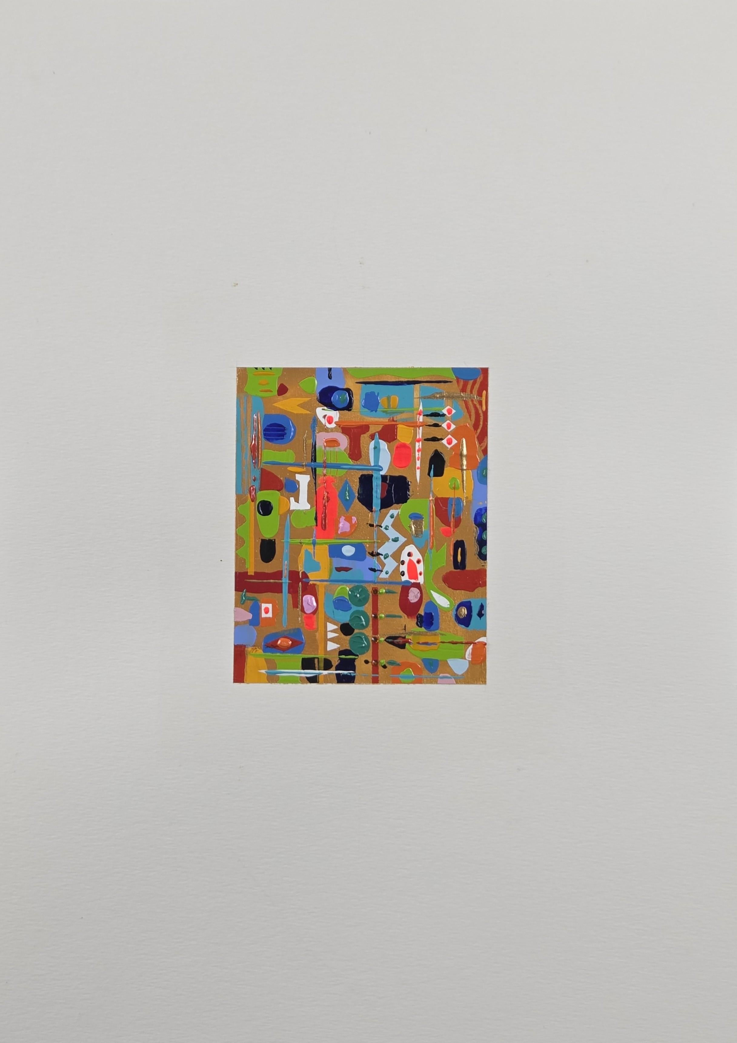 Ambivalent. From The Rectangular Composition Series - Painting by ALMO