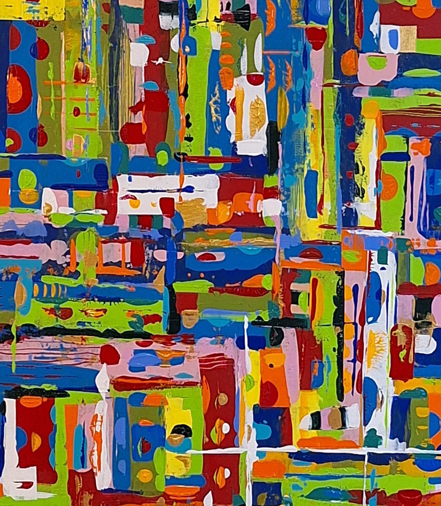 Costruttivismo casuale #1. Dalla serie di esperimenti sull'astrazione - Painting Contemporaneo di ALMO