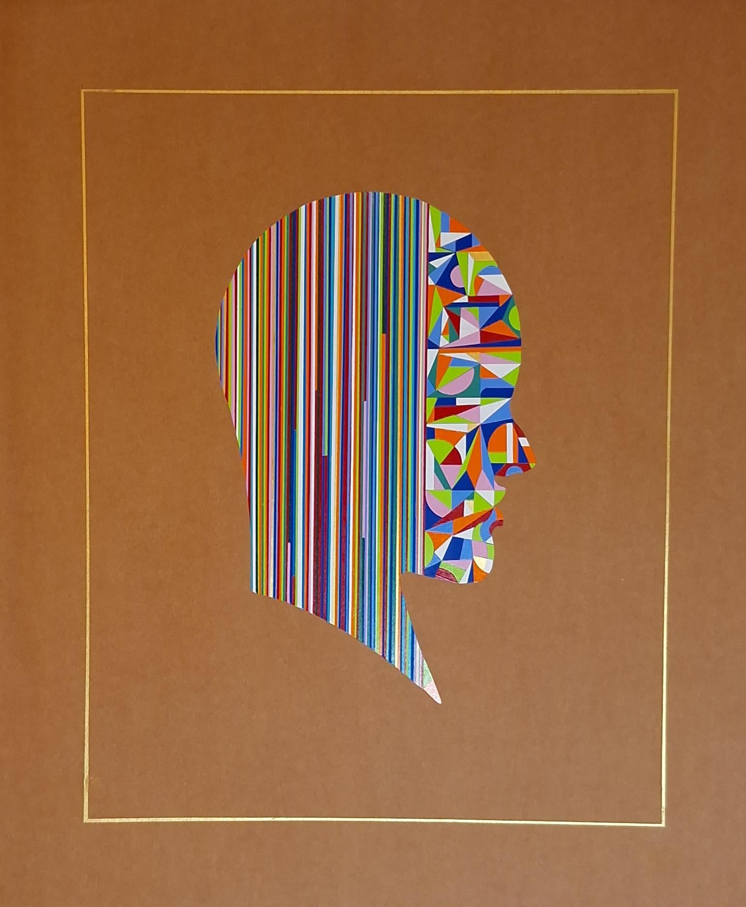 Portrait Painting di ALMO - Interventi cellulari #2. Dalla serie Geometric Head