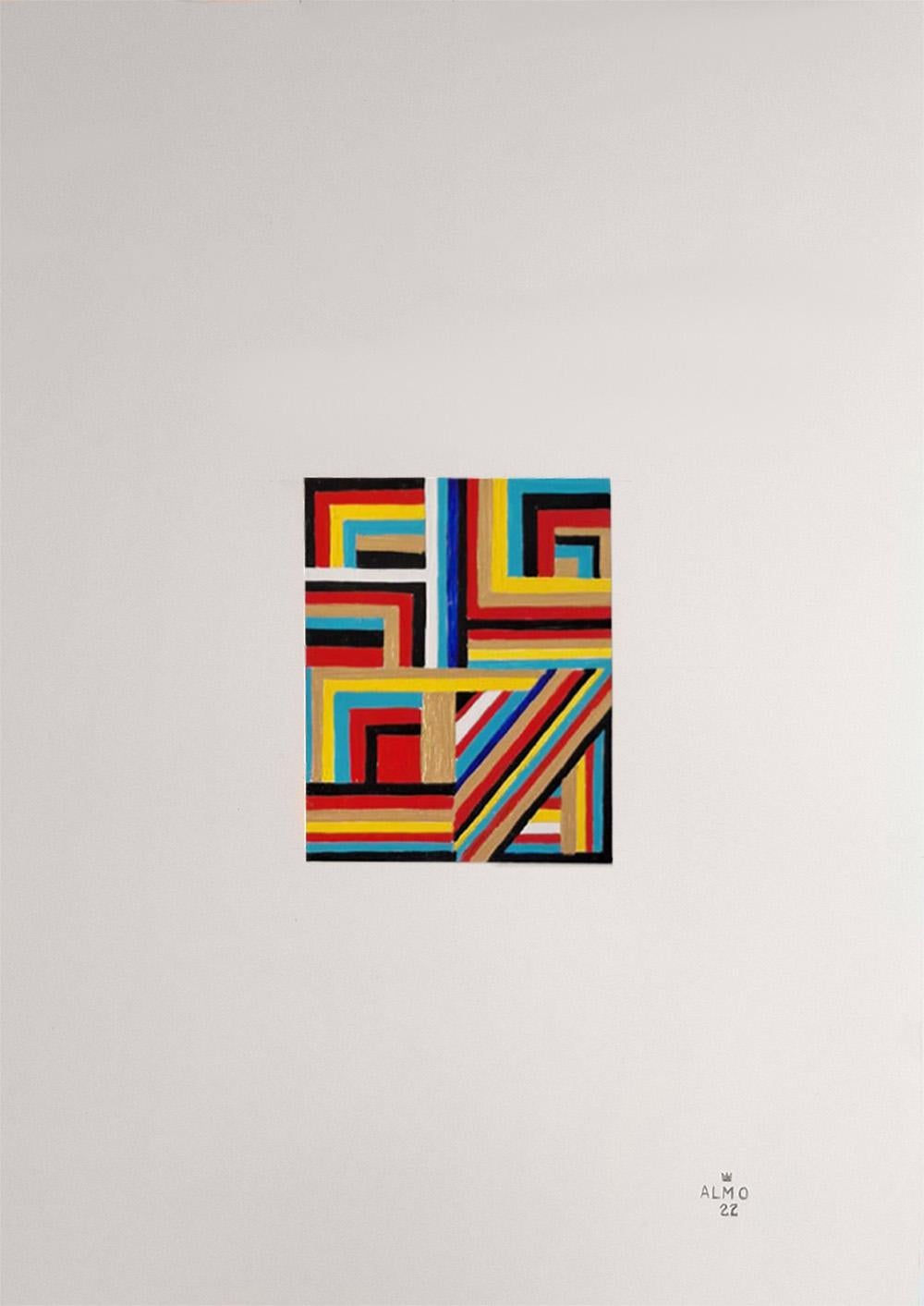 Movimenti orizzontali e verticali #1 e #2 Dittico - Painting Contemporaneo di ALMO